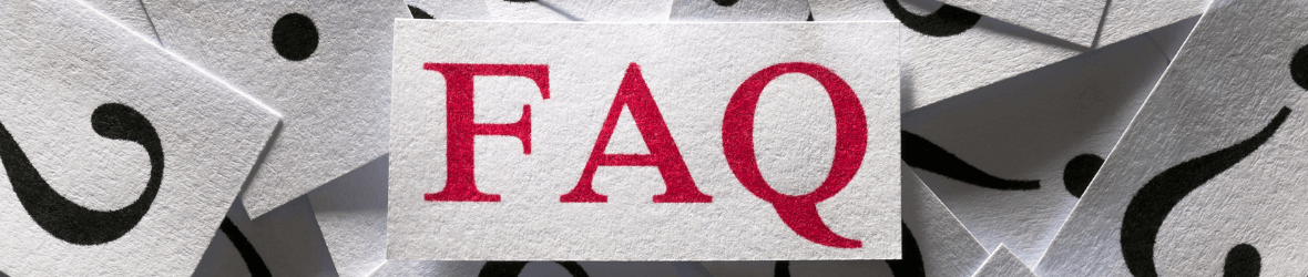 Banner for Frequently Asked Questions (FAQs)