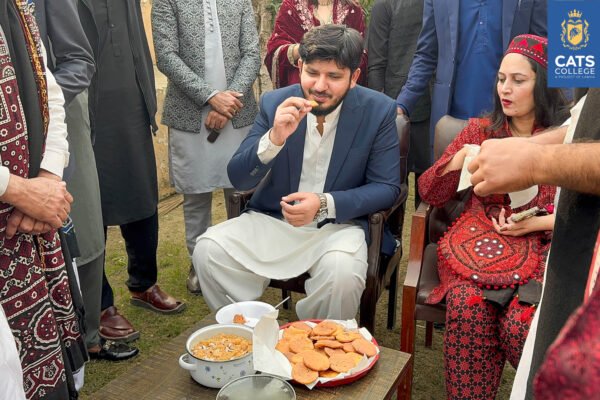 Faculty and students discussing the scope of technical education in pakistan during a CATS College gathering.