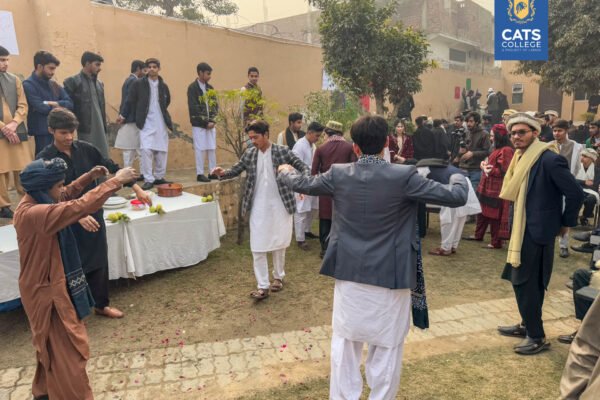 Students performing a traditional dance, a highlight of student life for inter tech courses in lahore.