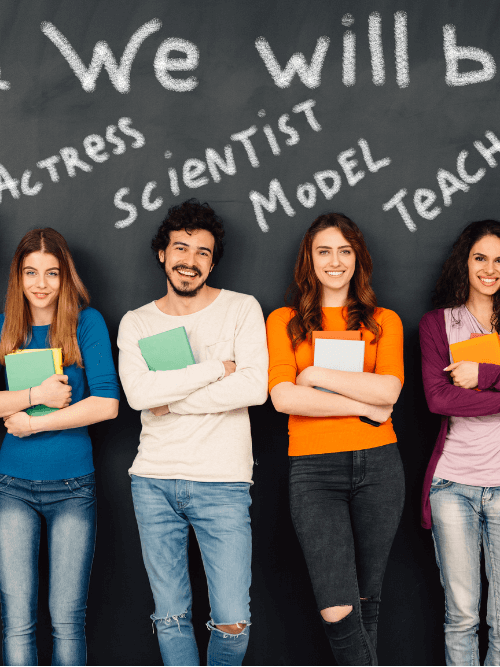 Students discussing career options after FA/FSc and the scope of technical education in Pakistan at CATS College Lahore.